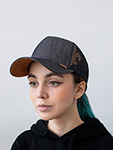 Бейсболка DJINNS арт. HFT Cap Linen 2014 (черный)